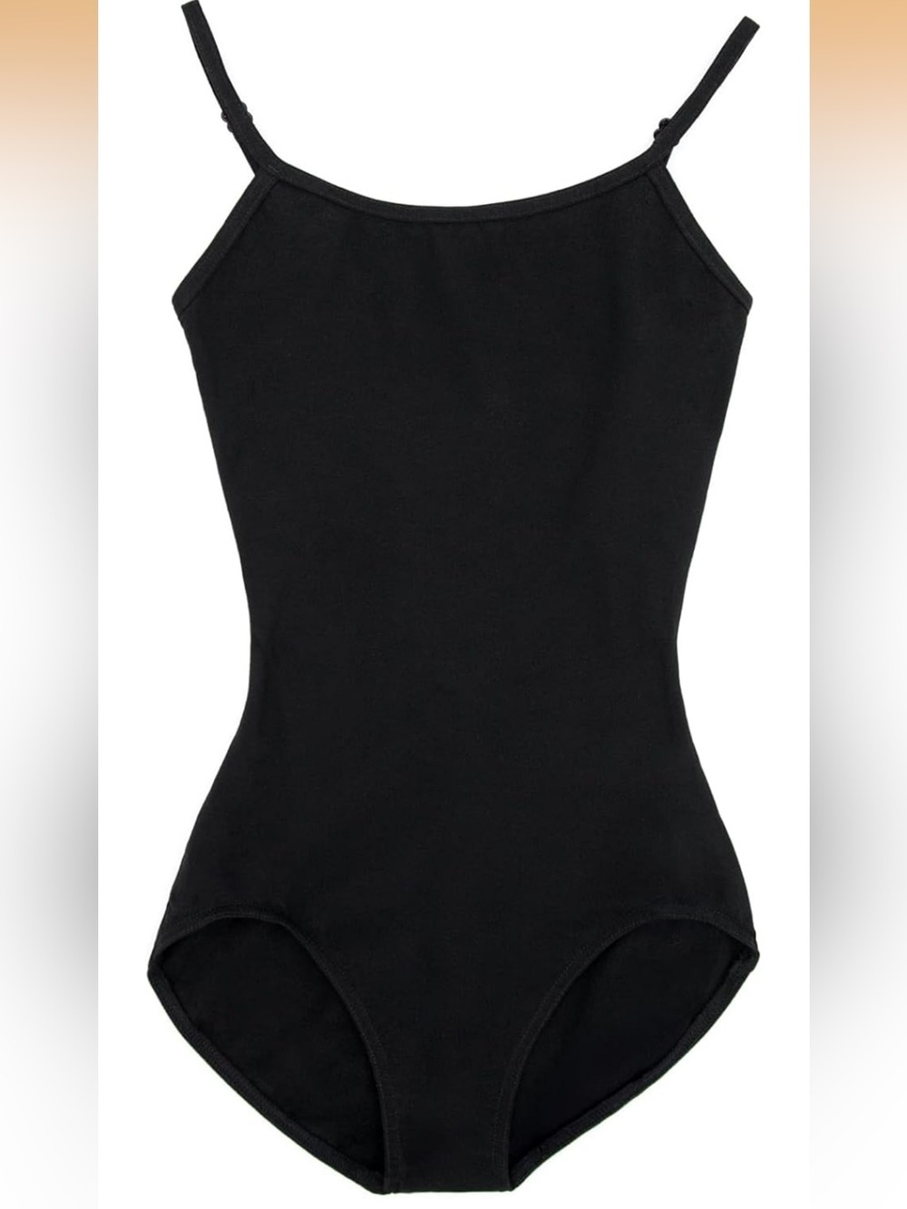Adjustable Straps Camisole Leotard Comfortable Scoop Neck Design V-Back 1675/5-1